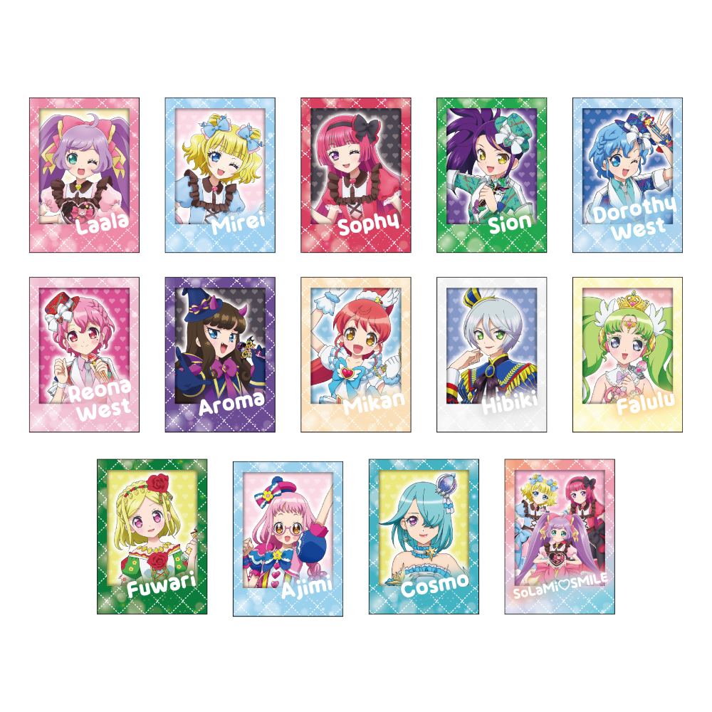 1PCS2枚入りトレーディングキャラカードブラインド商品 全7種(全14柄)BOX 3,850円(税込み) PCS 550円(税込み)